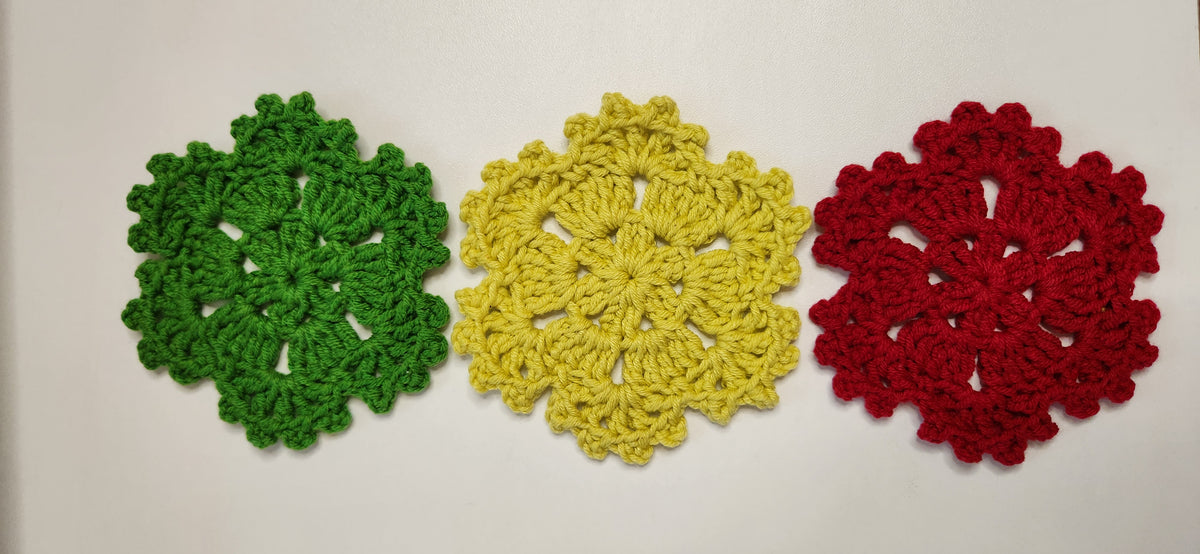 Picot Flower Hexagon Motif Pattern - Beginner-Friendly Crochet Pattern