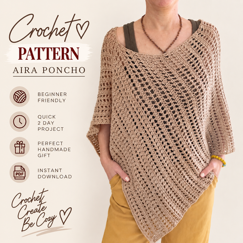 Aira Poncho Crochet Pattern