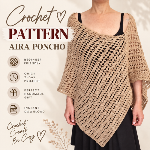 Aira Poncho Crochet Pattern