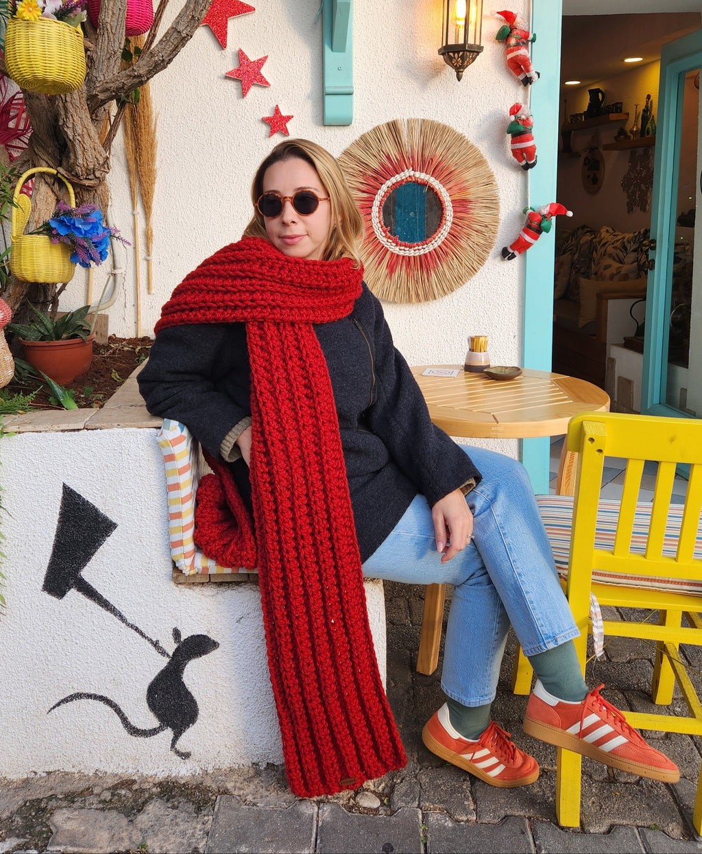 Chunky Scarf Pattern - Beginner-Friendly Crochet Pattern PDF