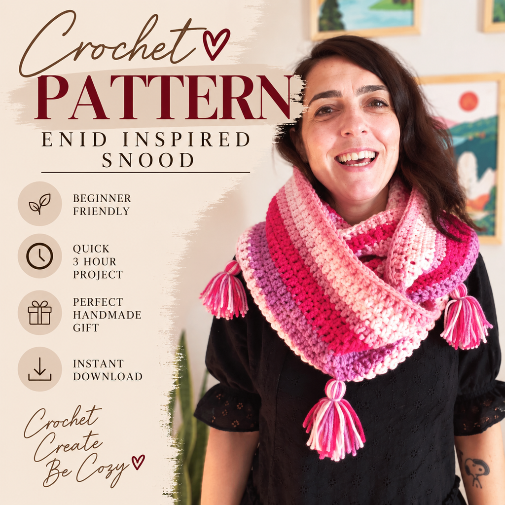 Enid Inspired Crochet Snood Pattern