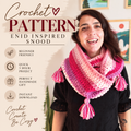 Enid Inspired Crochet Snood Pattern