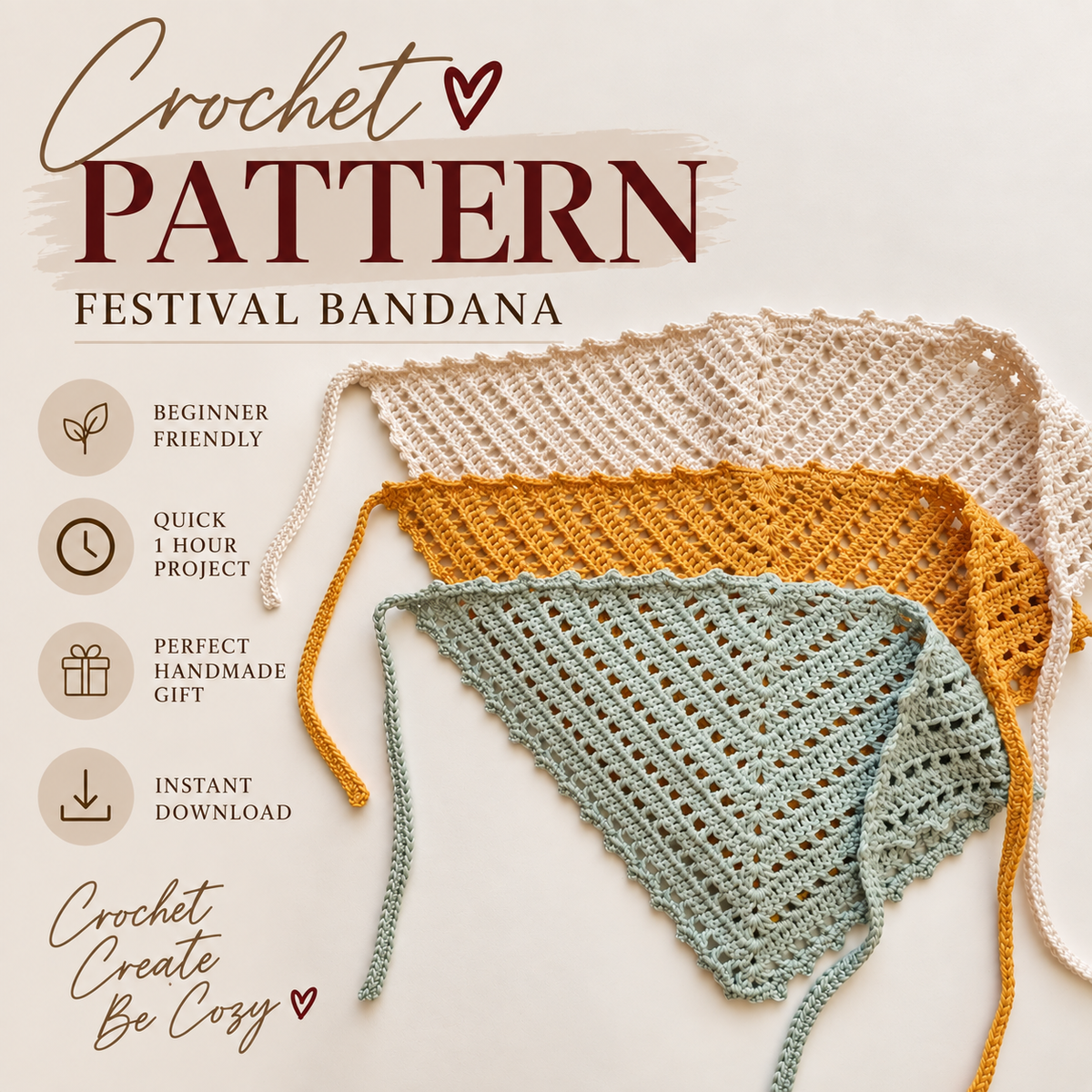 Festival Bandana Crochet Pattern