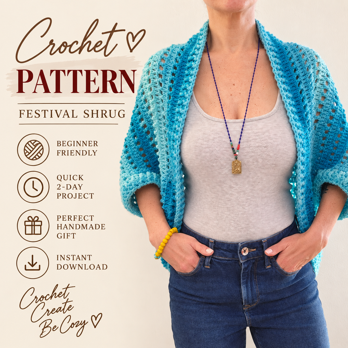 Festival Shrug Crochet Pattern