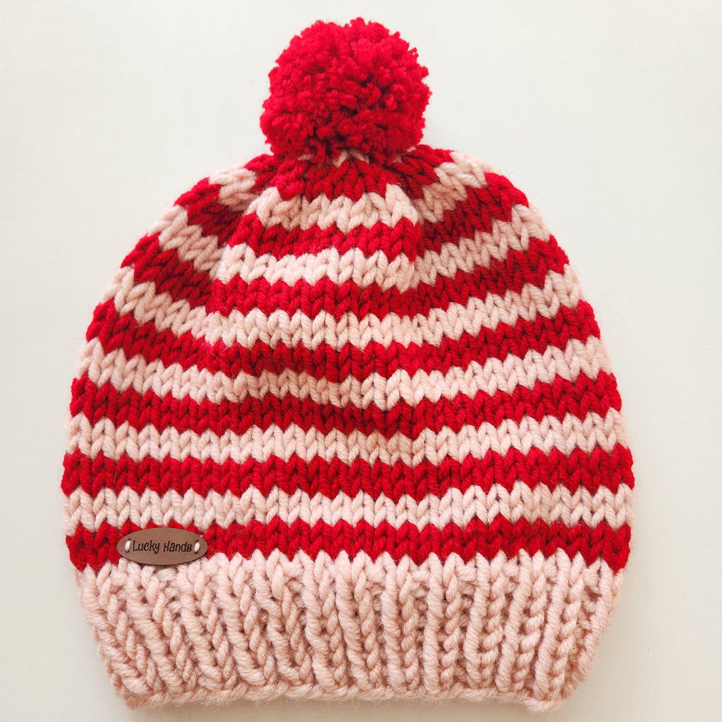Rolling Stripes Beanie & Scarf Pattern
